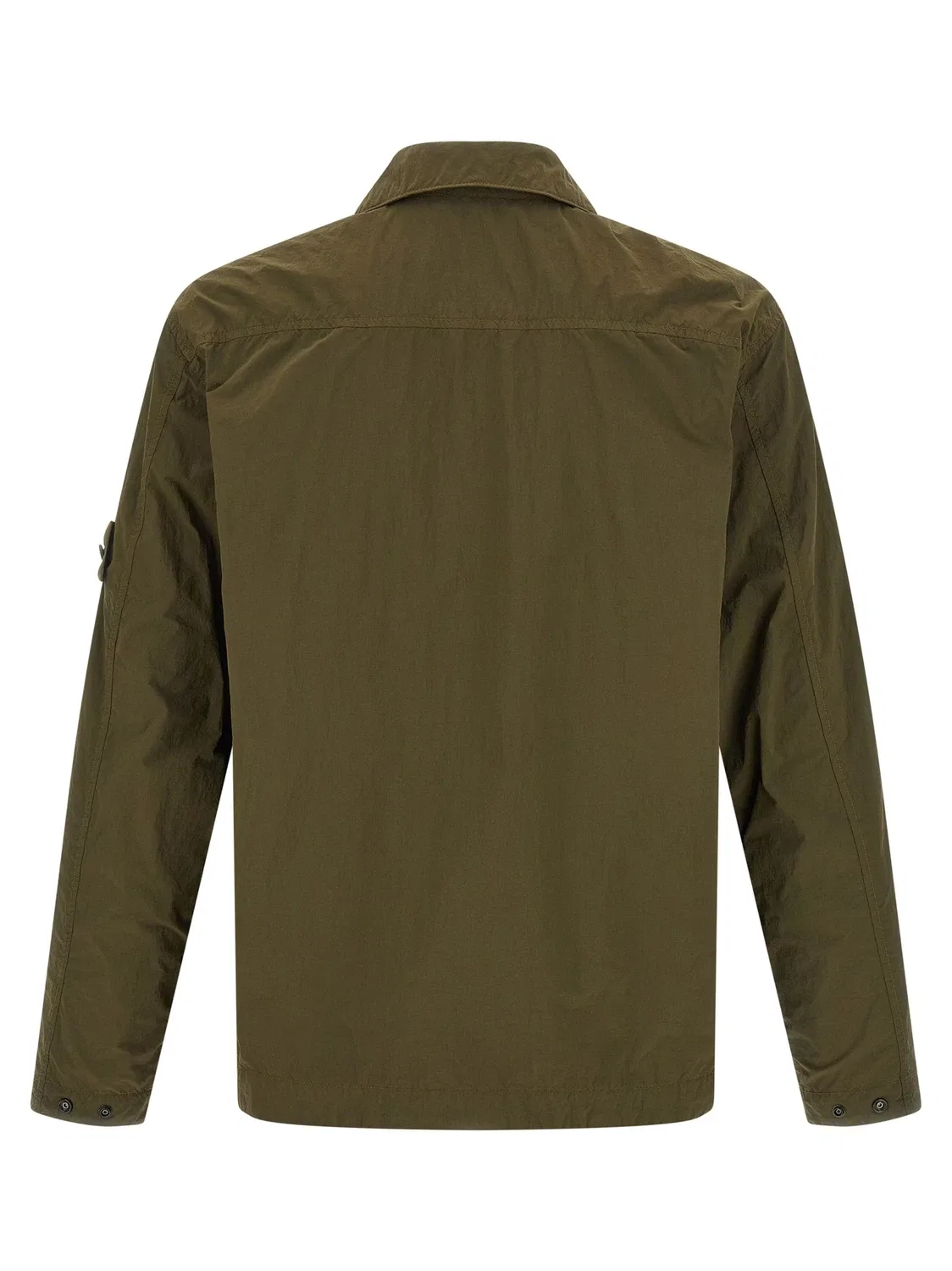 Рубашка-накидка с патчем Stone Island Ghost, зеленый — фото 2