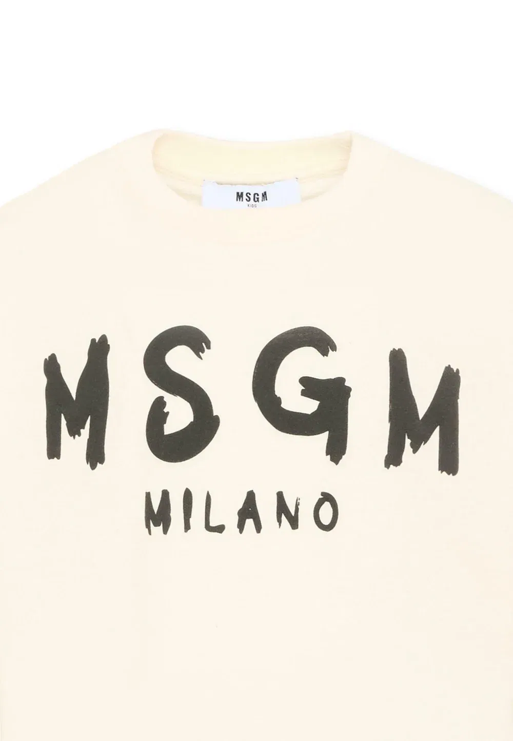 Футболка унисекс - футболка с принтом Msgm, Ivory — фото 3