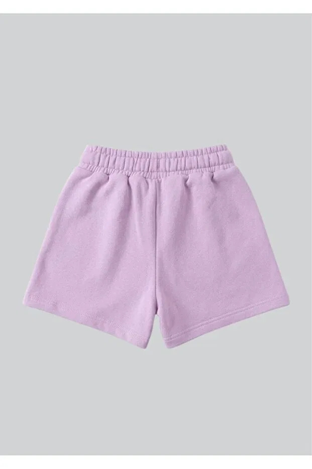 Детские шорты для девочек с пайетками Benetton, Lilac — фото 2