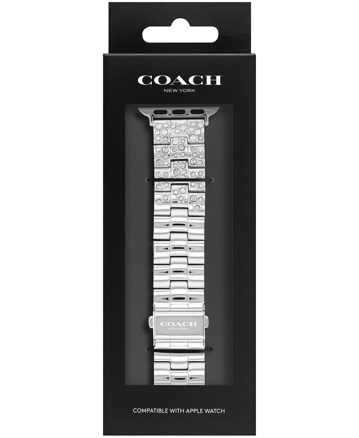 Браслет из нержавеющей стали с кристаллами apple watch, 38, 40, 41 мм COACH, мульти — фото 3