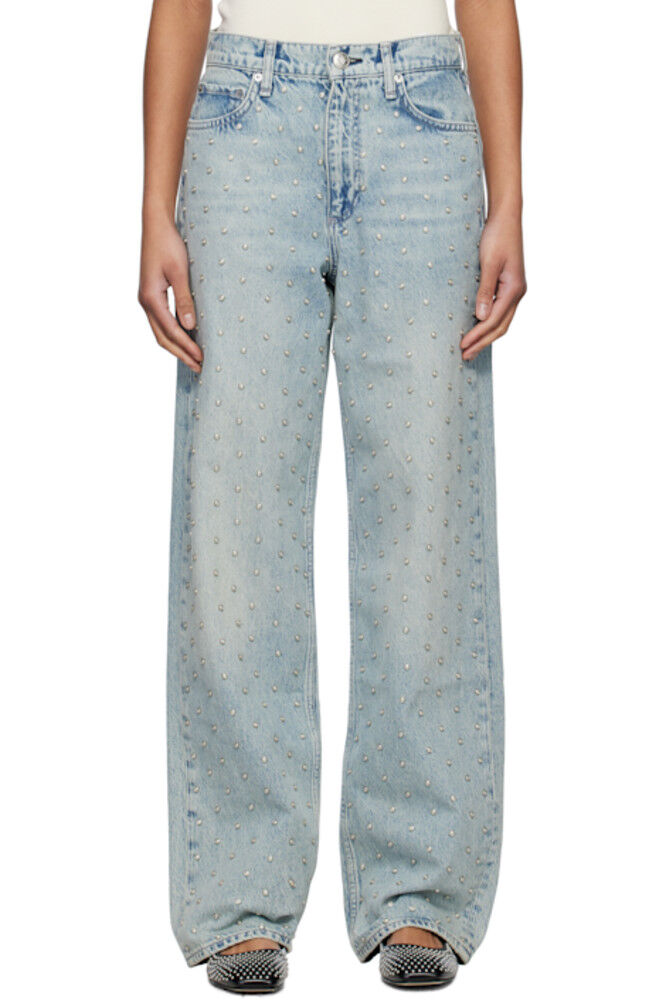 

Синие джинсы Shea свободного покроя прямого покроя rag & bone