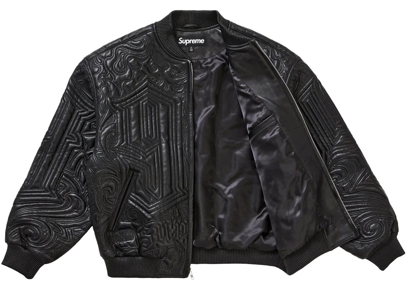 Мужская куртка с вышивкой Mister Cartoon Supreme, Black — фото 2