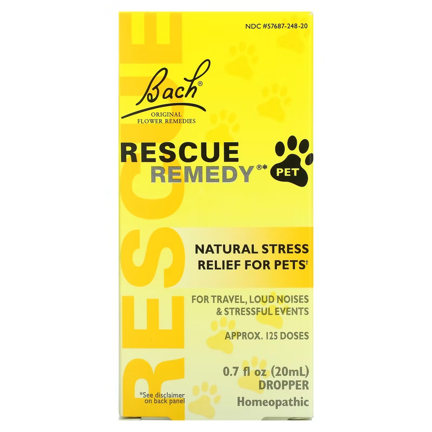 

Капли для снятия стресса натуральное успокаивающее средство Bach Rescue Remedy, 10 мл