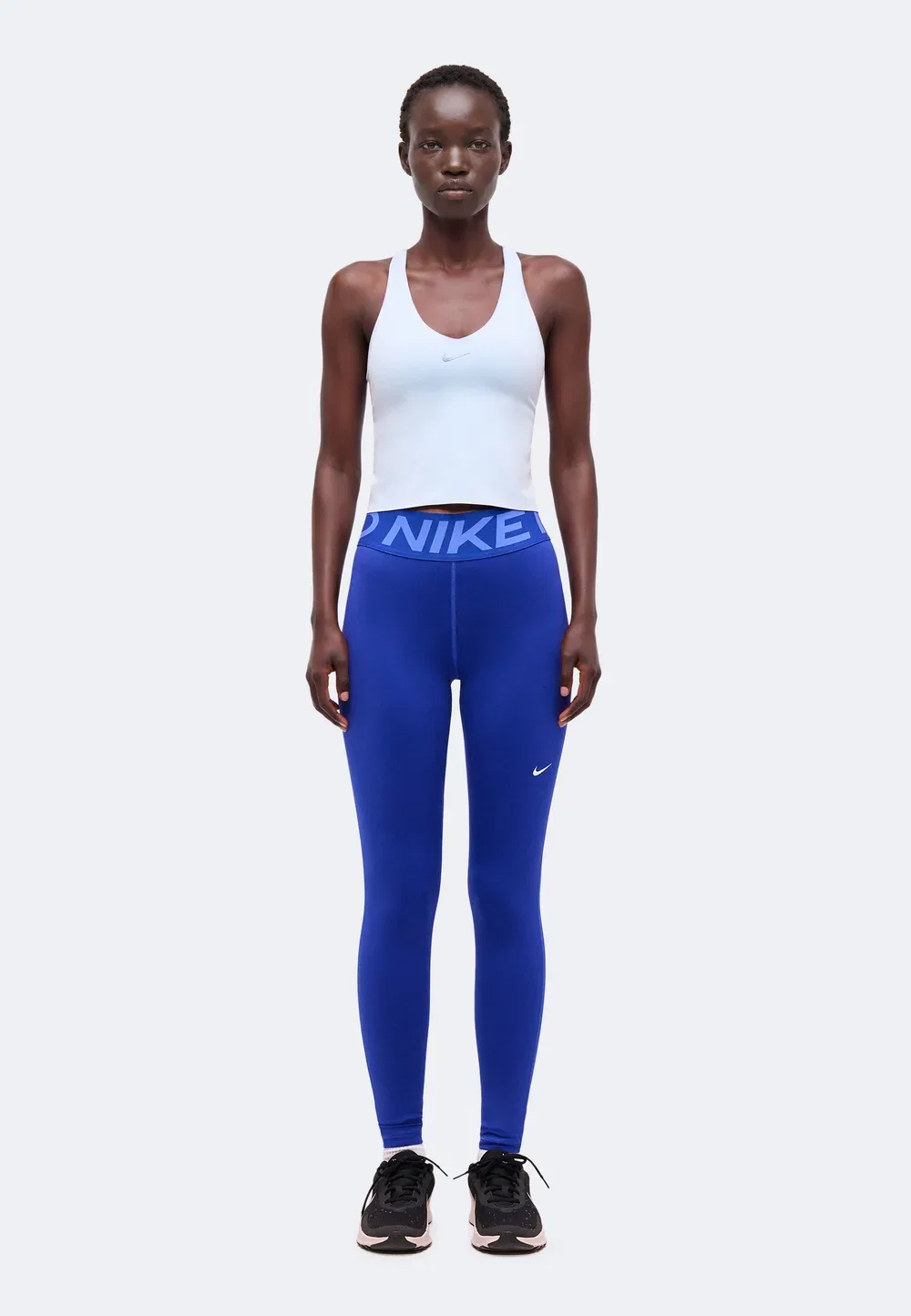 Облегающие леггинсы, подчеркивающие фигуру Nike Performance, Old Royal/White — фото 2