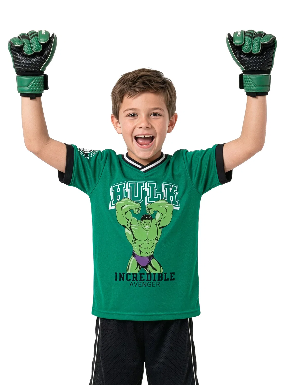 Футболка футбольная Marvel Incredible Hulk Character, зеленый — фото 3