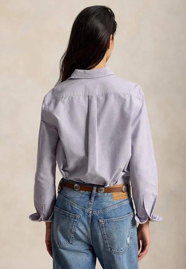 Блузка из хлопка Polo Ralph Lauren, фиолетовый — фото 3