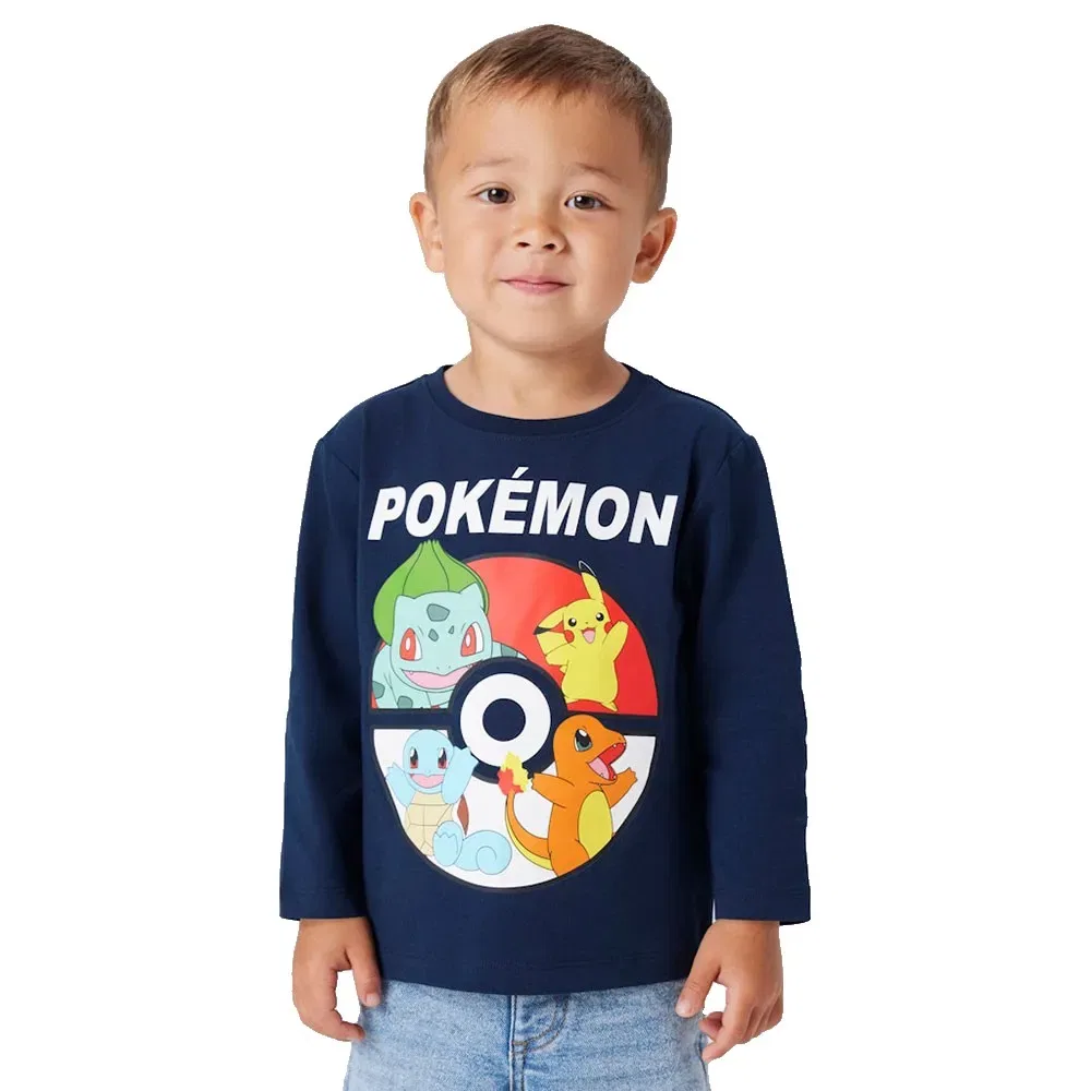 Футболка с длинным рукавом Pokemon Name It, синий