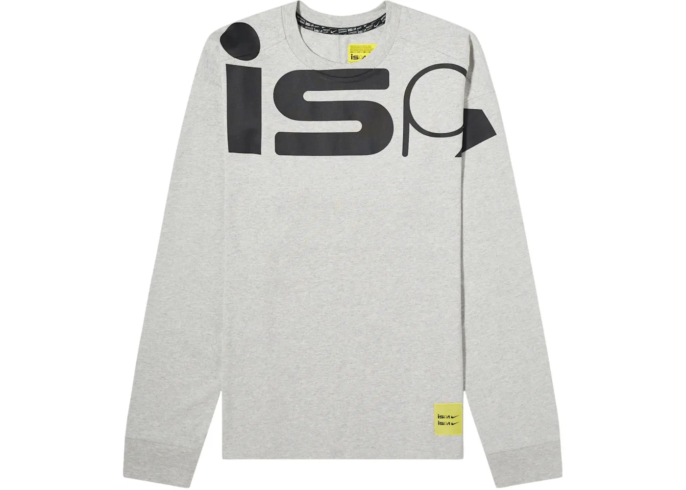Мужская футболка с длинным рукавом Nike ISPA, Grey Heather/Black
