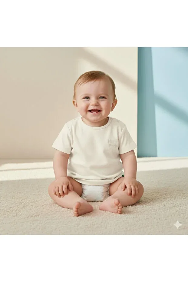 Детская футболка из хлопка с коротким рукавом Little'S World, Nude Color