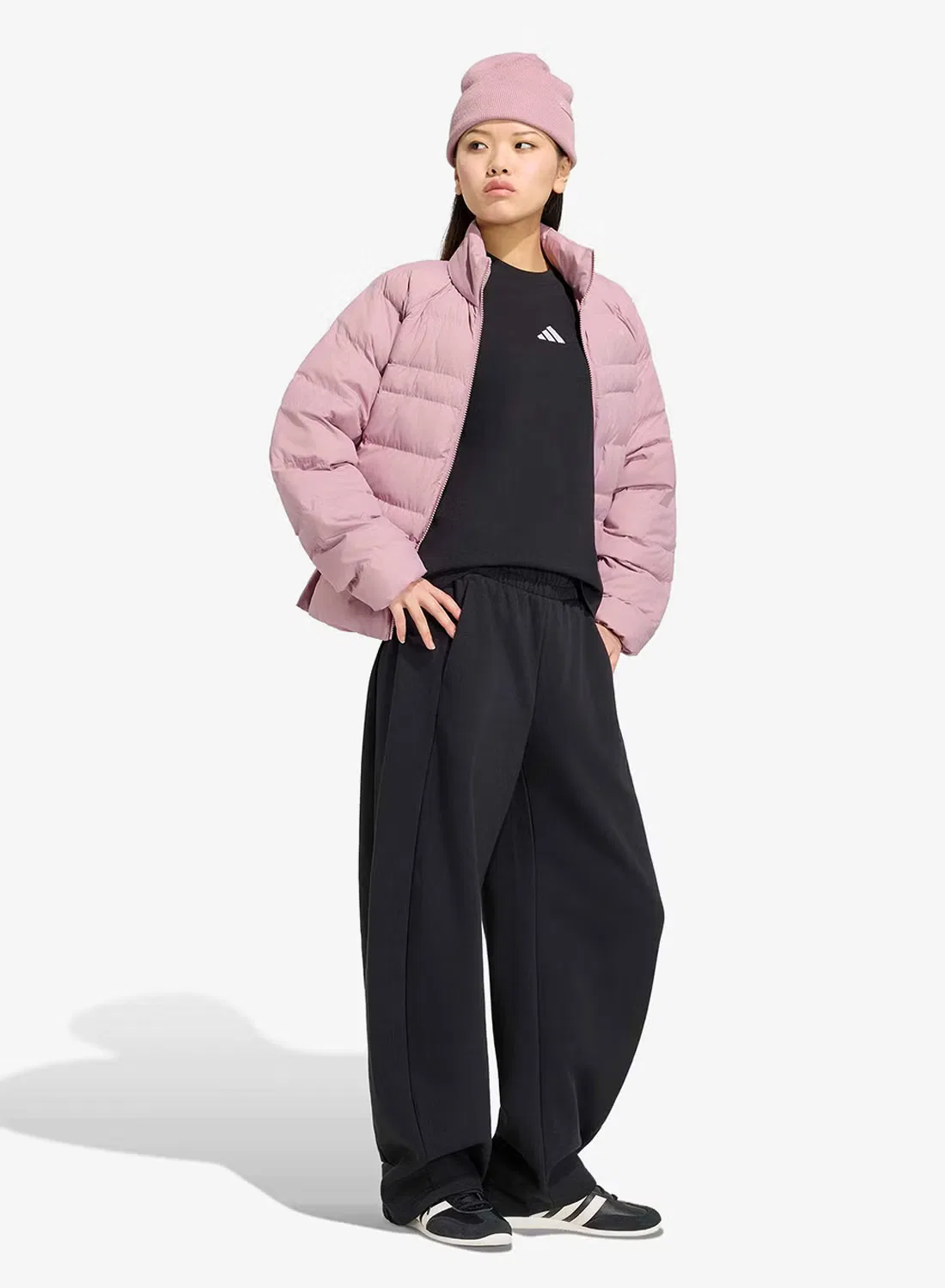 Куртка утепленная стеганая Essentials Adidas, маджента — фото 4