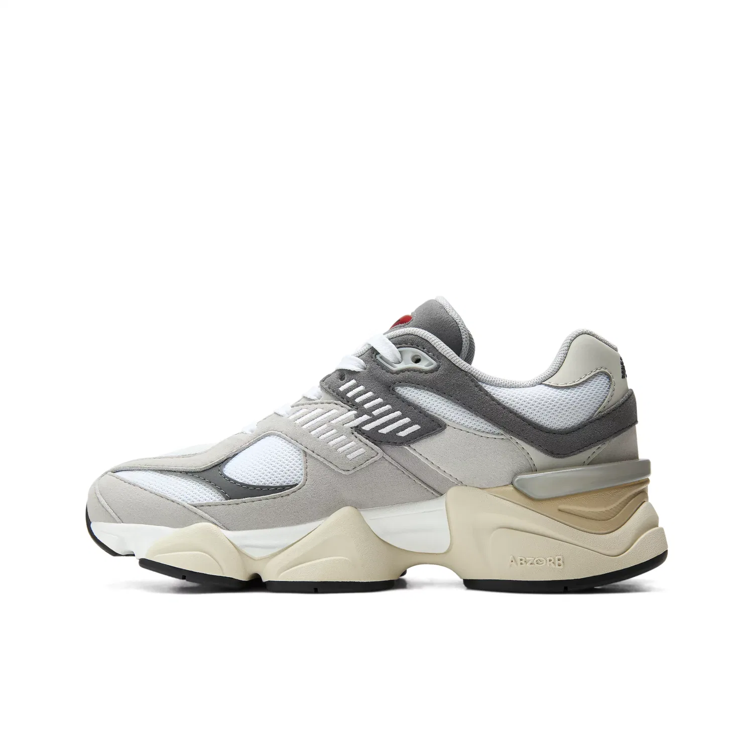 Детские кроссовки на шнуровке New Balance 9060 Lace, Raincloud With Castlerock — фото 3