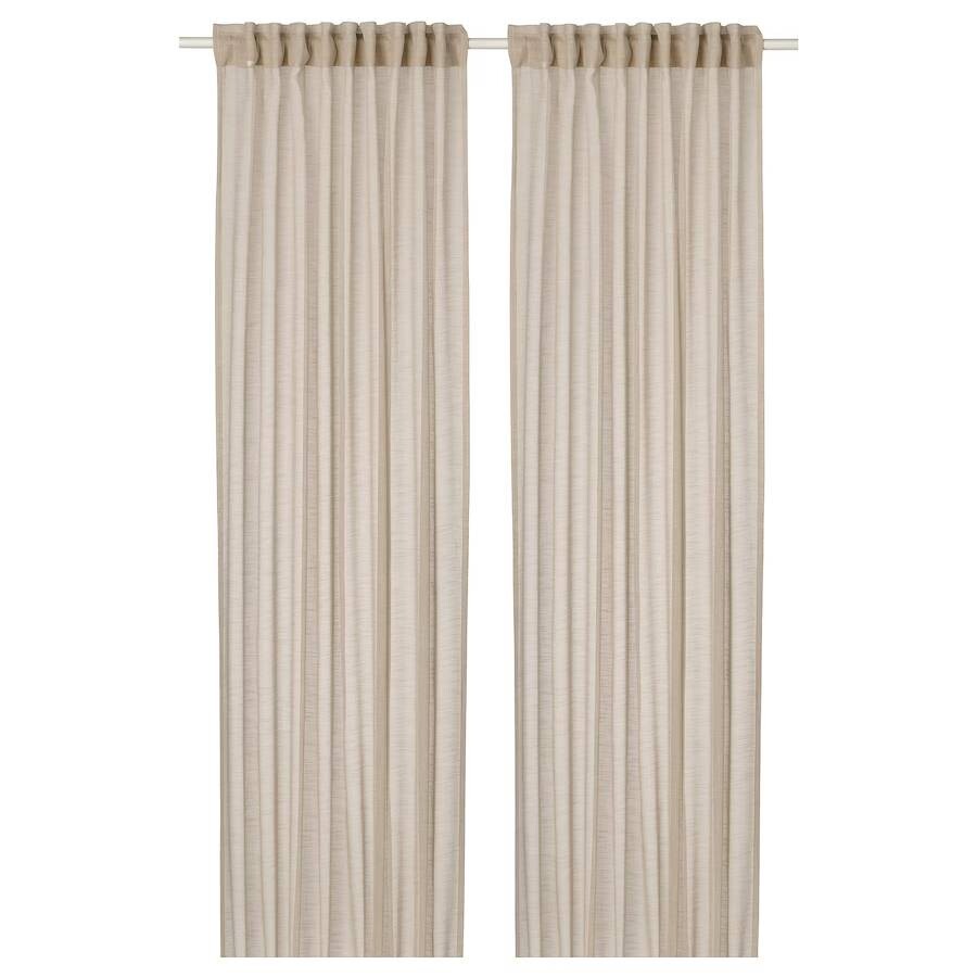 

Шторы Ikea Hallebracka 145X250 2 шт, бежевый