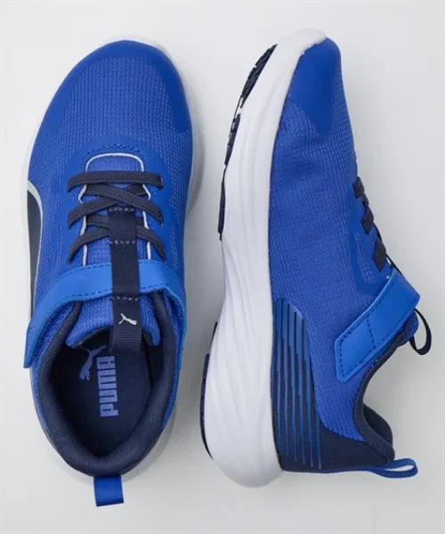 Детские кроссовки с липучкой Speed Monster V5 GR PUMA, Blue — фото 3