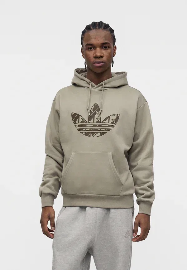 Толстовка с капюшоном Mono Adidas Originals, серебристый