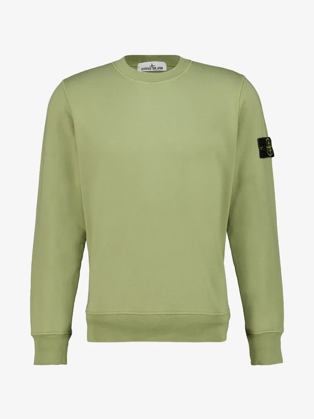 Толстовка из органического хлопка на флисе 6100060 Stone Island, зеленый