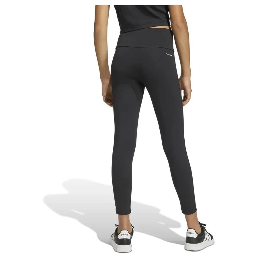 Детские спортивные леггинсы с принтом Jg Clgt Leg adidas, Черный — фото 2