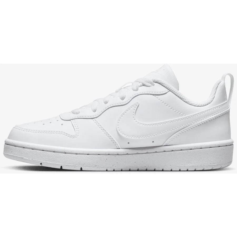 Кроссовки детские с длинным шнурком Court Borough Low Recraft Nike, Белый — фото 4