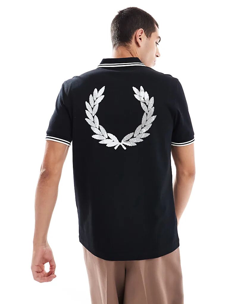 

Fred Perry – Advantage – Рубашка поло черного цвета
