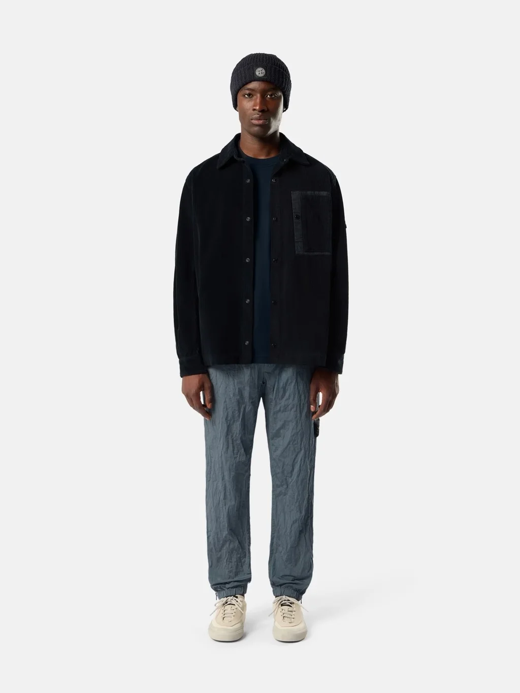 Мужская футболка Stone Island Slim-fit With Compass Patch, темно-синий — фото 3