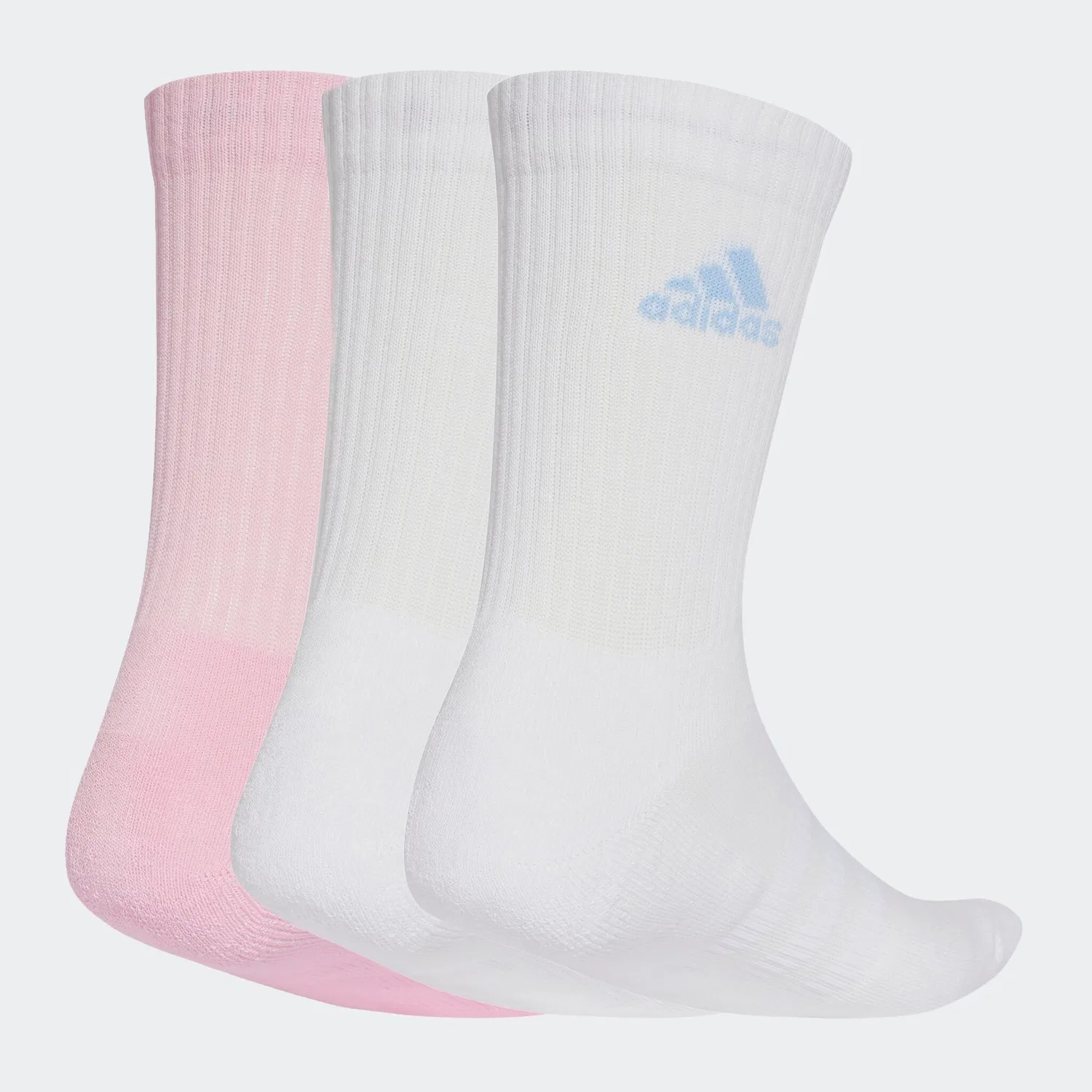 Мужские носки для фитнеса с поддержкой свода стопы Adidas Performance, White/White/True Pink — фото 2