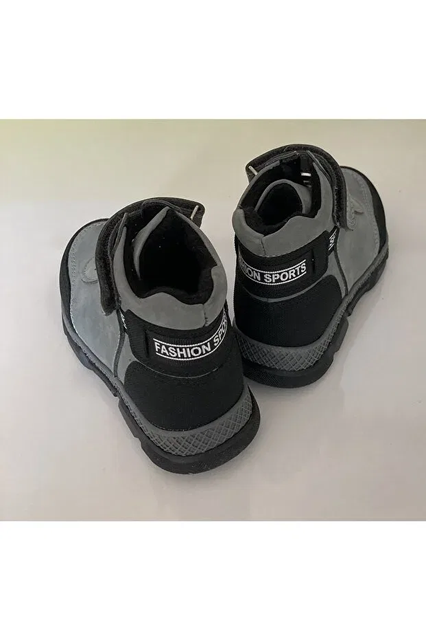 Детские ботинки для мальчиков с принтом Mini Angel, Gray — фото 4
