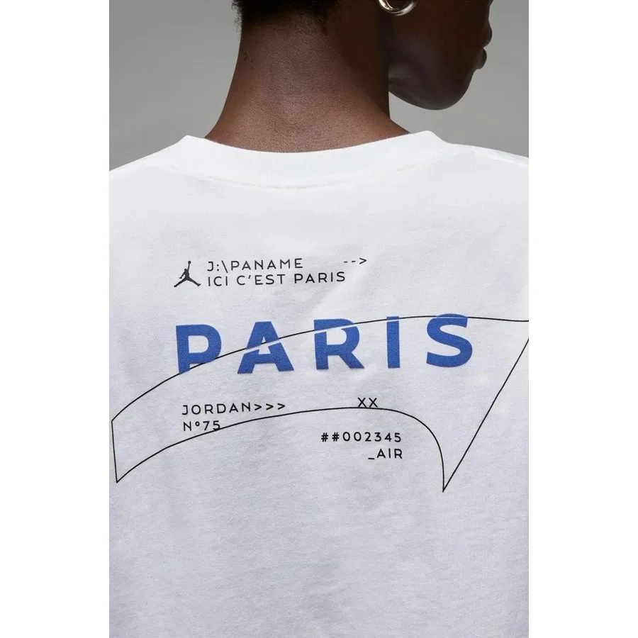 Футболка свободного кроя с принтом Jordan Paris Saint-Germain Graphic, Nike, Белый — фото 2