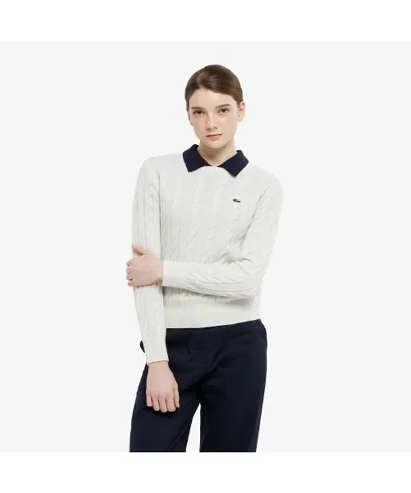 Свитер женский Lacoste, базовый, не указан