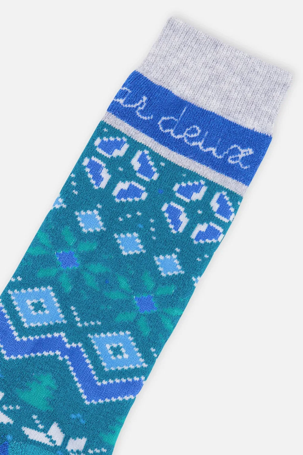 Детские носки для горнолыжного спорта с согревающим эффектом Deux par Deux, Dark Turquoise — фото 3