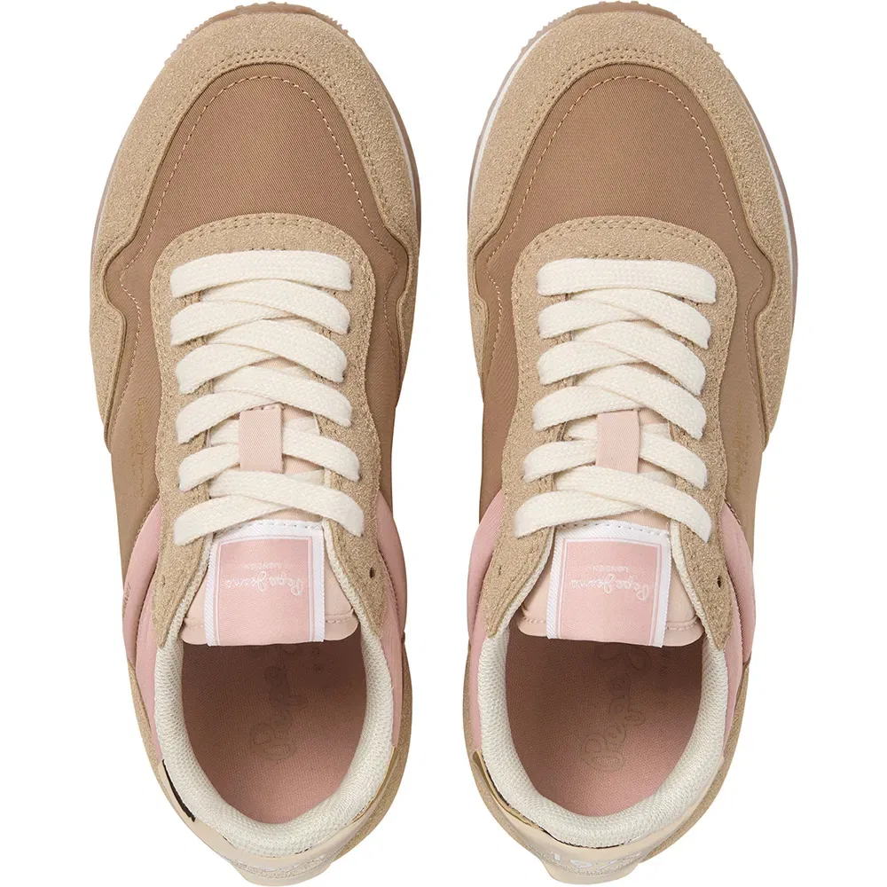 Детские кроссовки для девочек с платформой Hailon Basic Pepe jeans, Brown — фото 2