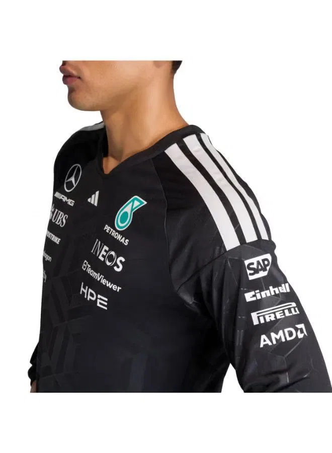 Лонгслив с длинным рукавом Mercedes - AMG Petronas Formula 1 Team Driver Jersey Adidas, черный — фото 4
