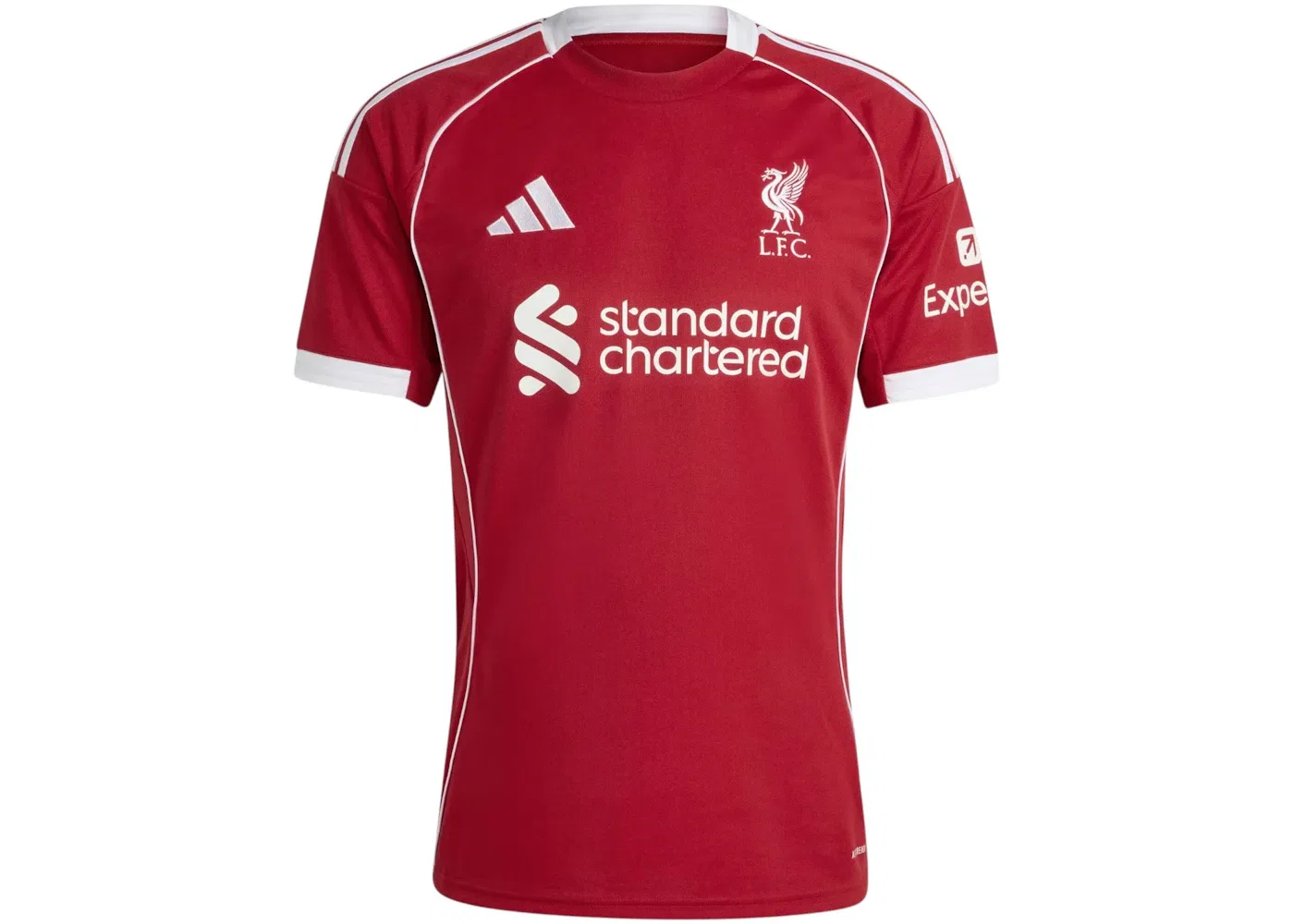 Мужская футбольная футболка Liverpool FC 2025/26 Jersey Adidas, Strawberry Red