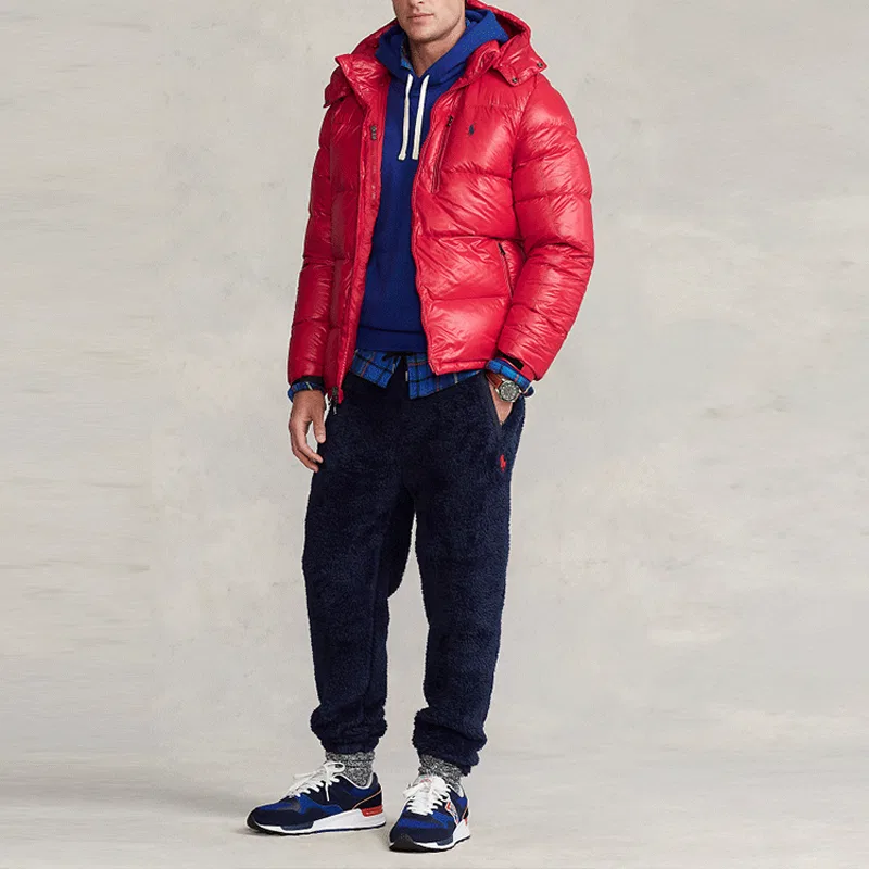 Мужская куртка-пуховик с капюшоном Polo Ralph Lauren, Red — фото 3