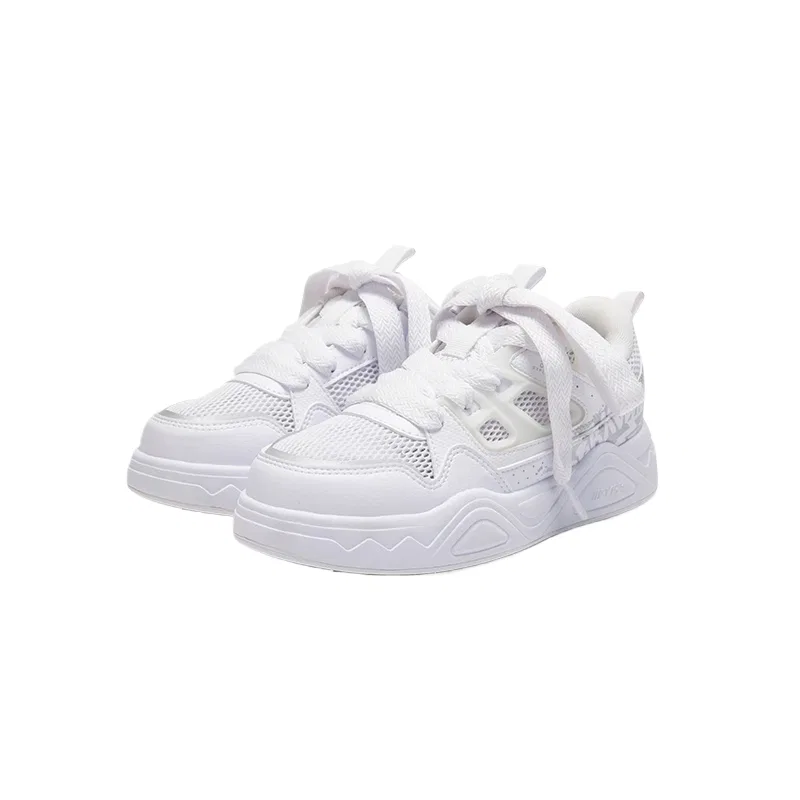 Детские кеды для скейтбординга из синтетической кожи 361°KIDS, White — фото 2