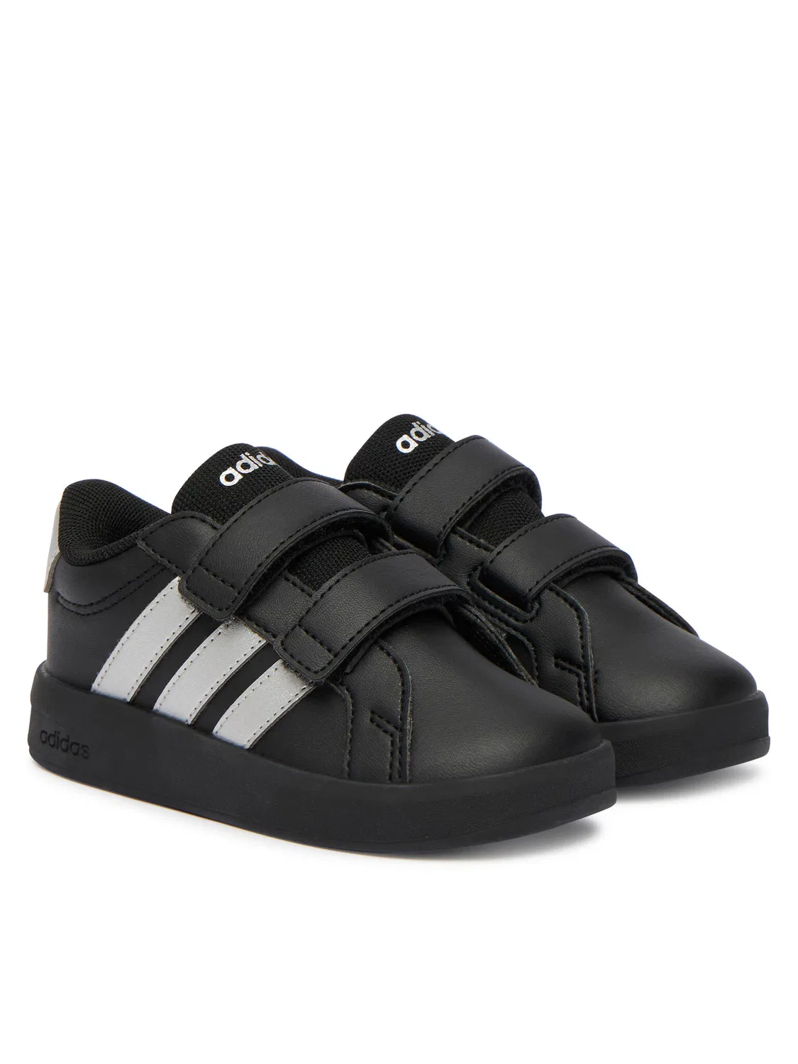 Кроссовки для мальчика Grand Court Shoes Infants Adidas, черный — фото 2