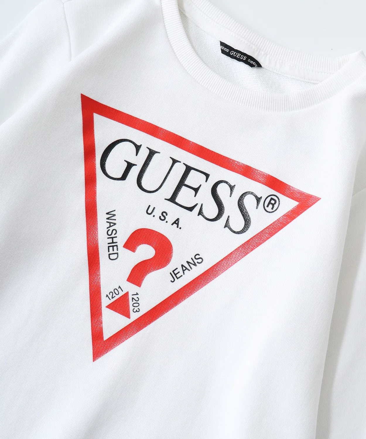 FUNALIVE Детский свитшот с длинным рукавоми принтом GUESS, Black — фото 3