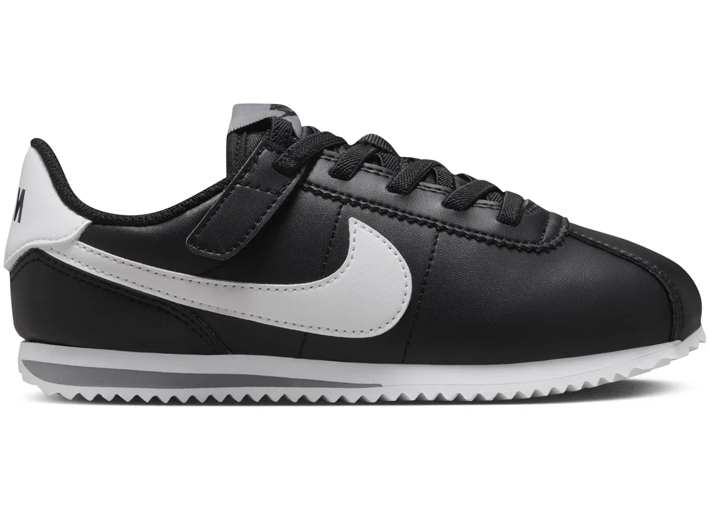 Детские кроссовки Lifestyle с длинным шнурком Nike Cortez EasyOn Nike, Black/Cool Grey/White