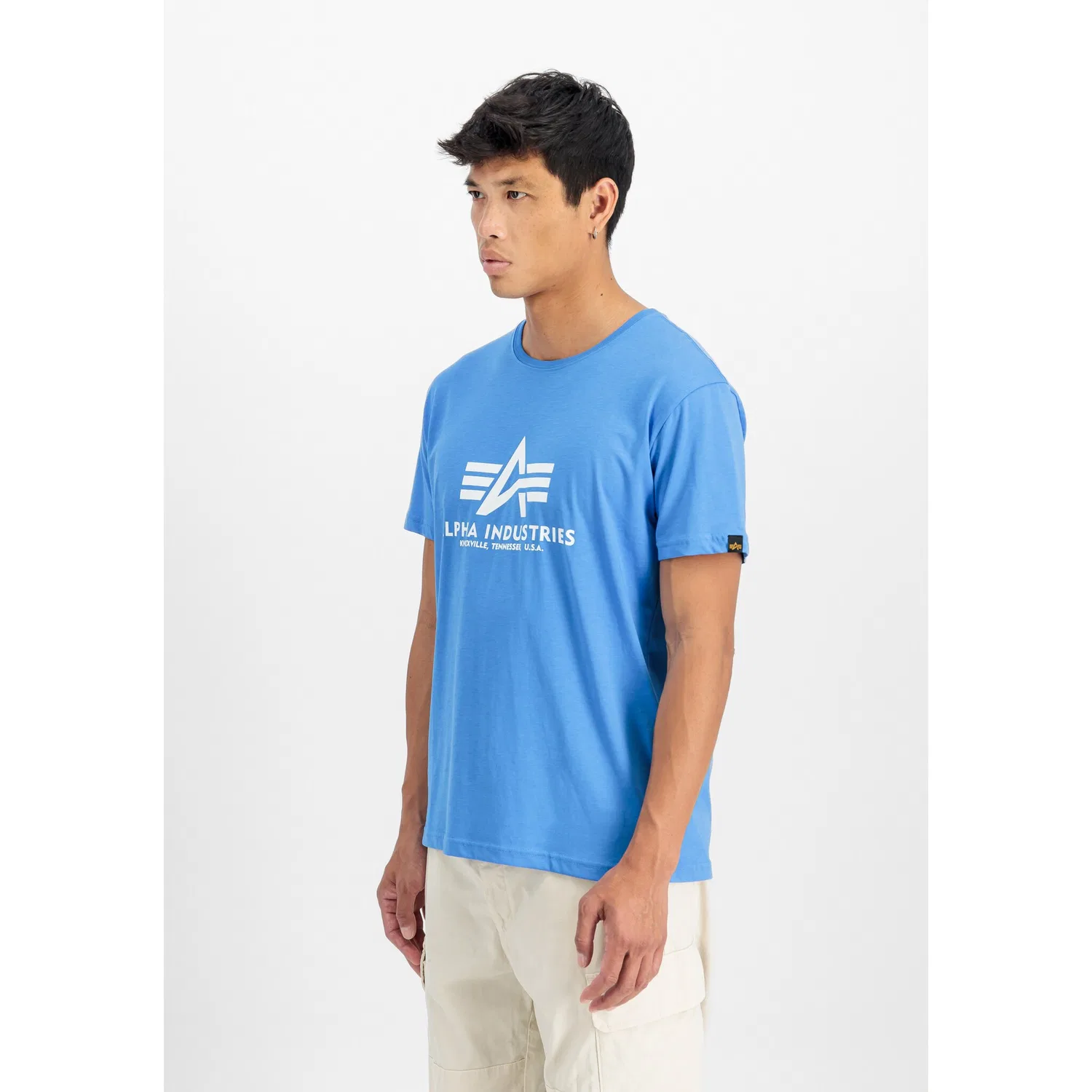 Детская базовая футболка Alpha Industries, Mediterranean Blue