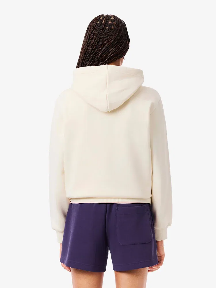 Худи LACOSTE XFJ, женская флисовая с логотипом — фото 3