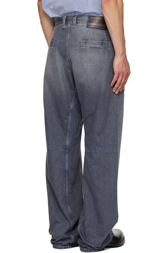 Серые свободные джинсы d-zeta Diesel — фото 3