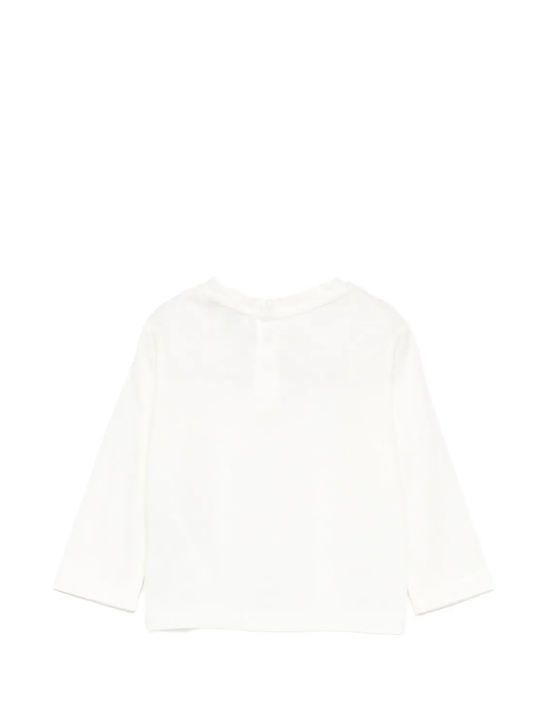 Лонгслив с логотипом Emporio Armani Kids, нейтральные цвета — фото 2