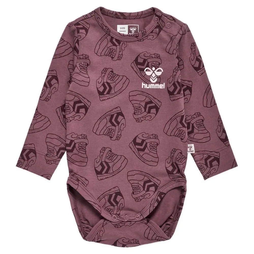 Боди с длинным рукавом Hummel, розовый