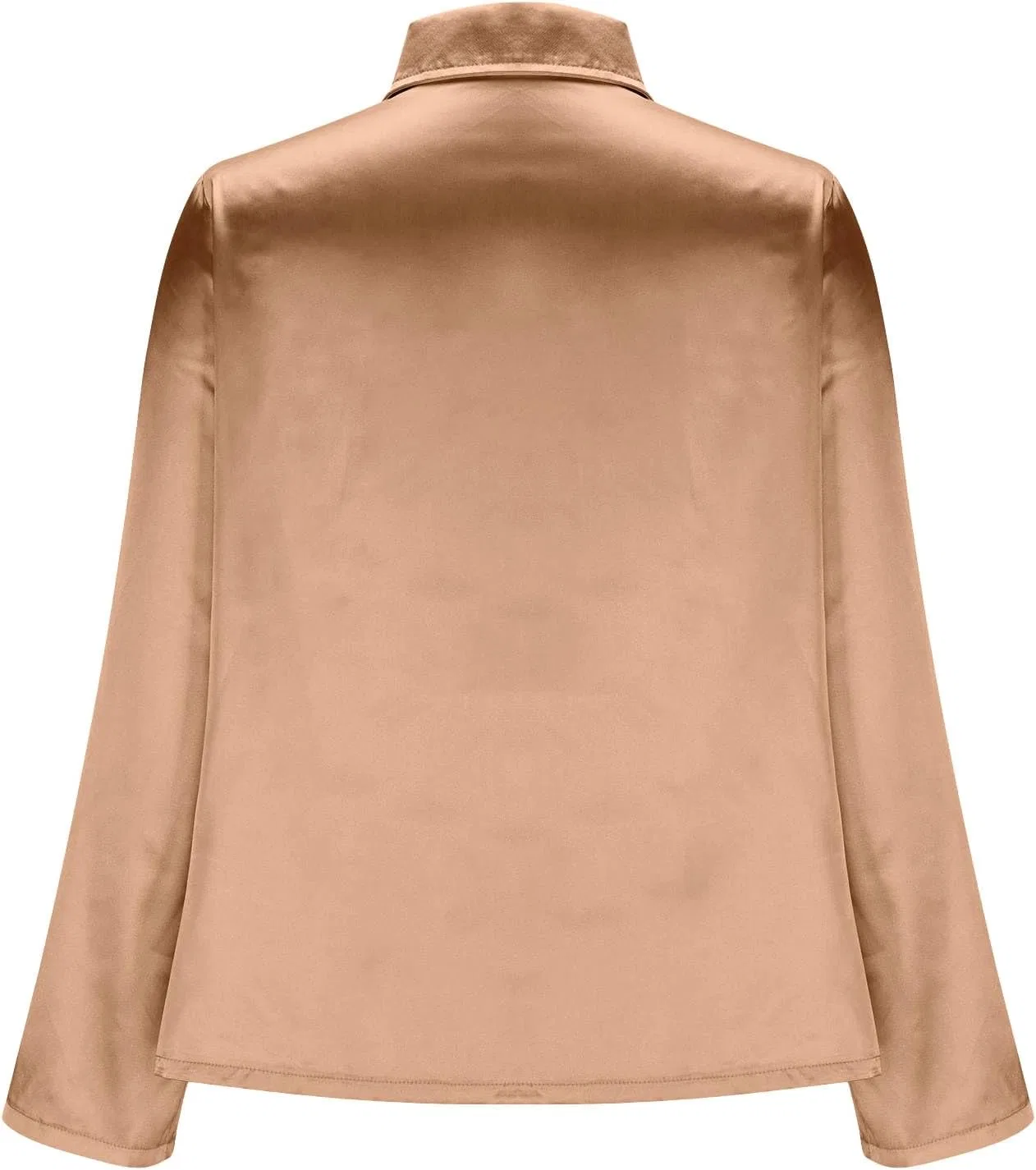 Женская деловая блуза с воротником-хомутом Pelang, Gold — фото 4