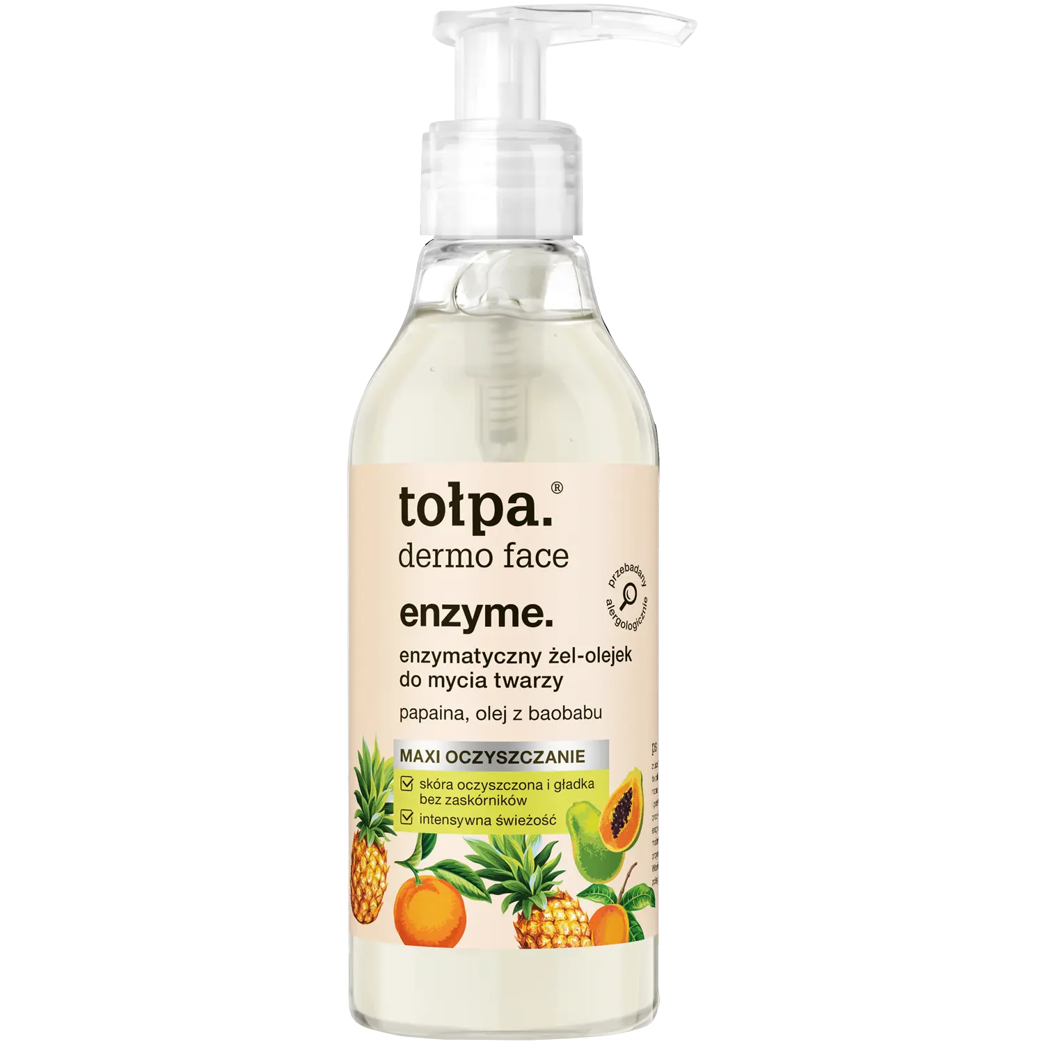 Средство для снятия макияжа Tołpa — Dermo Face Enzyme масло для снятия макияжа с лица, 195 мл — фото 2