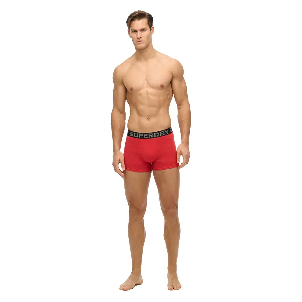 Комплект боксеров 3 шт Superdry, красный
