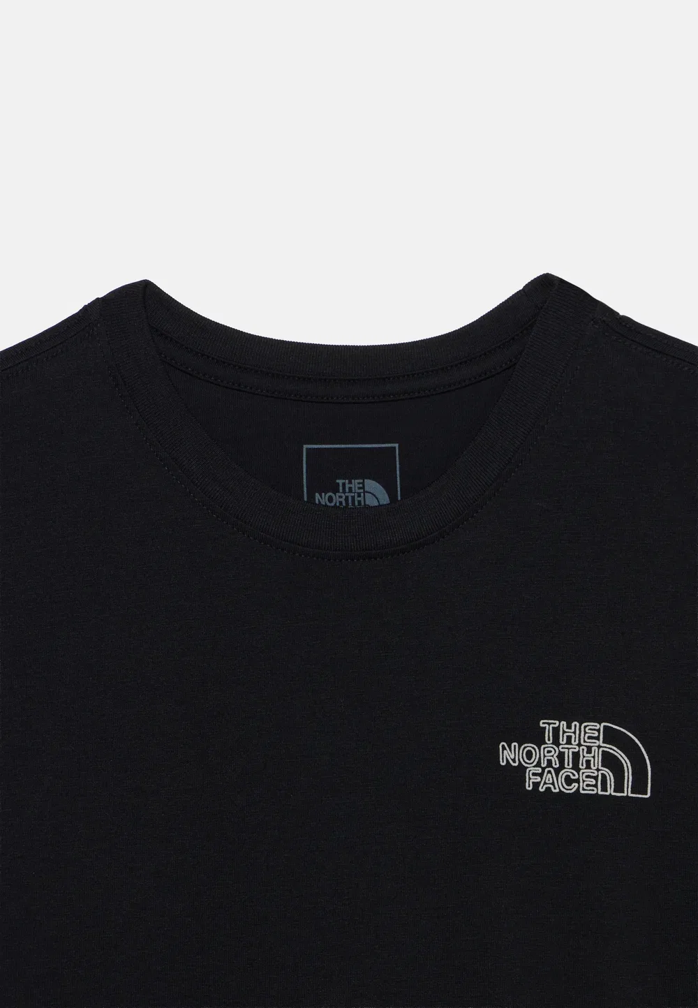 Футболка унисекс с принтом инопланетянина для подростков The North Face, Black — фото 3