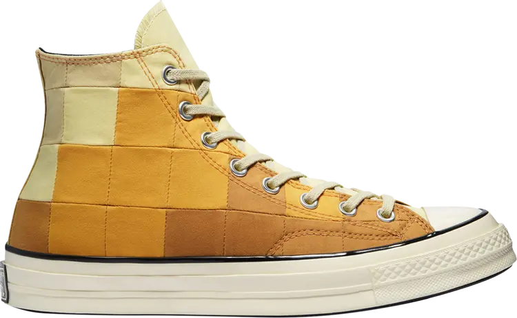 

Кроссовки Converse Chuck 70 High Plant Color Patchwork - Gravel Egret, оранжевый