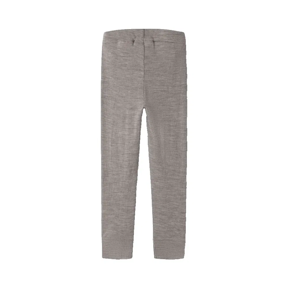 Детские леггинсы из шерсти мериноса Wax Wool Rib Name it, Grey — фото 3
