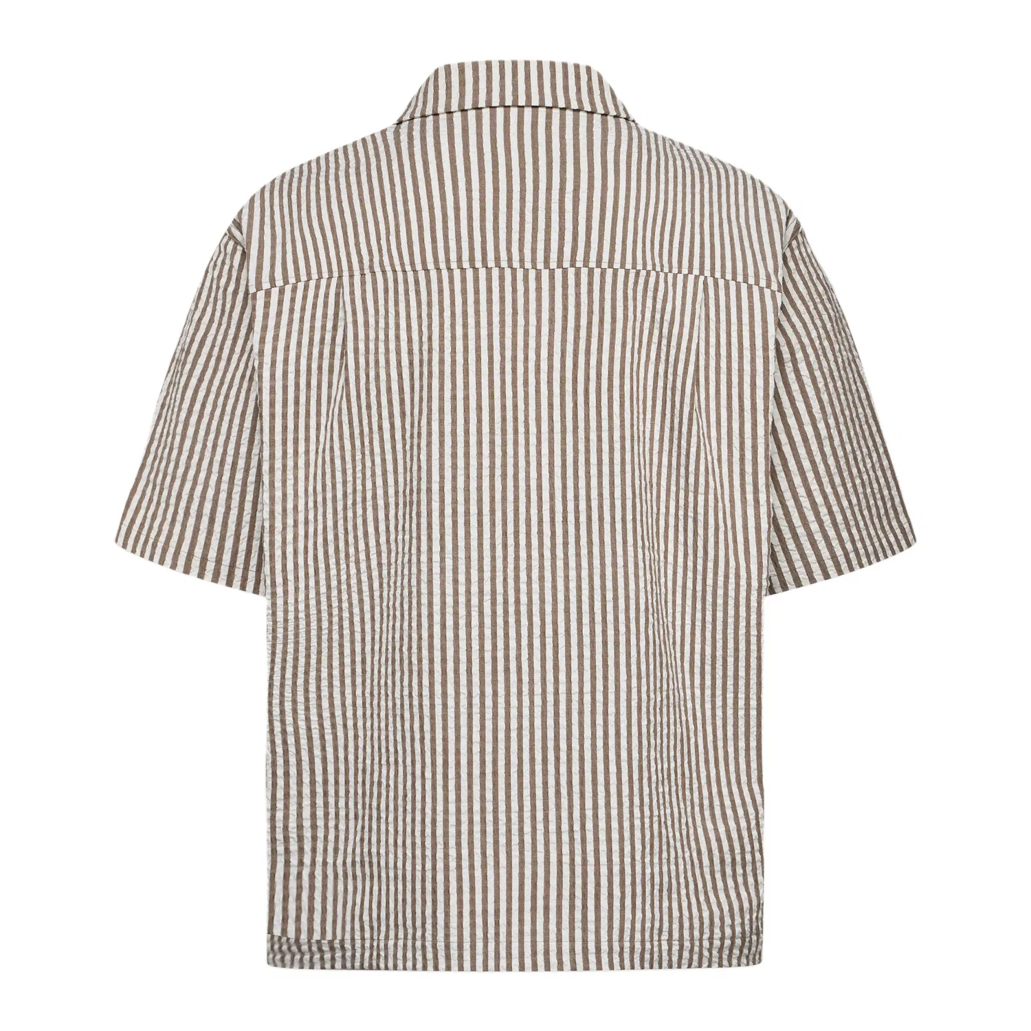 Рубашка мужская с воротником-лацканом Adidas Originals, Khaki Brown/Han Jade White — фото 3