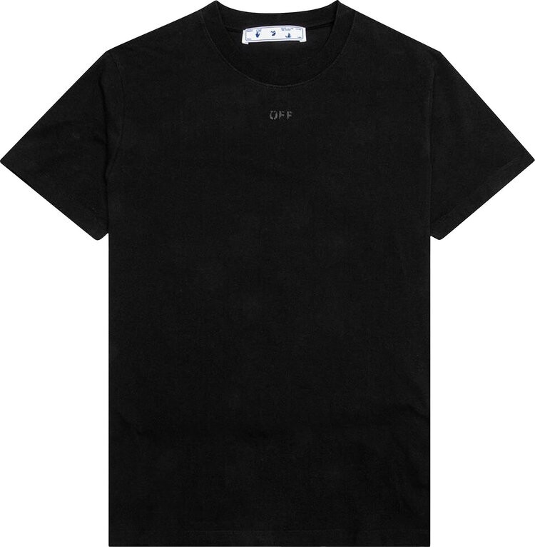 

Футболка Off-White Rubber Arrow Slim Tee 'Black', черный