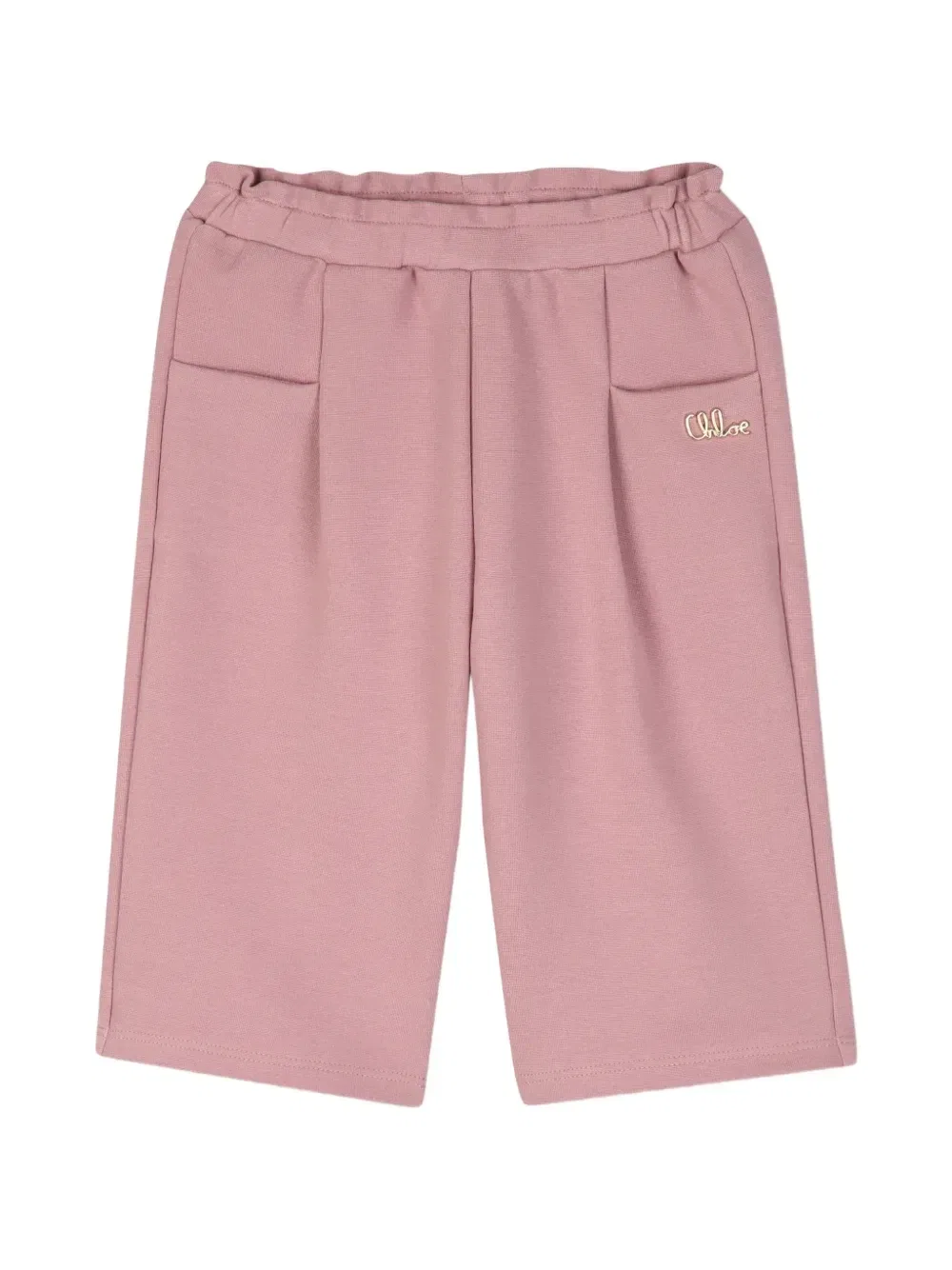 Спортивные брюки с логотипом Chloé Kids, розовый
